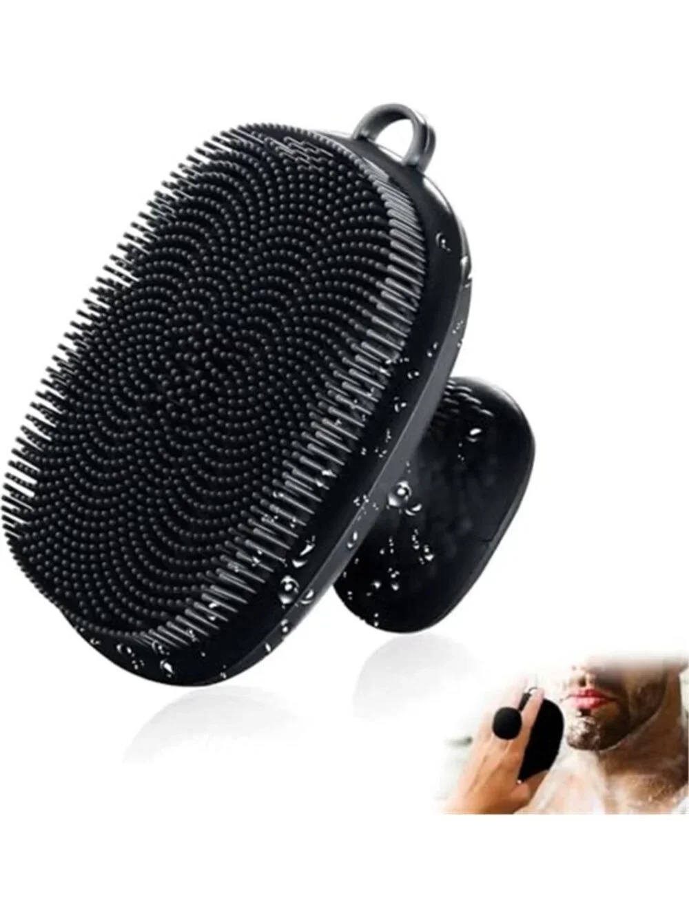 Face Scrubber, Silicone Face Scrubber for Men Facial Cleansing Brush Silicone